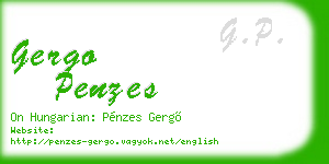 gergo penzes business card